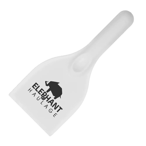 White Printed Ice Scraper