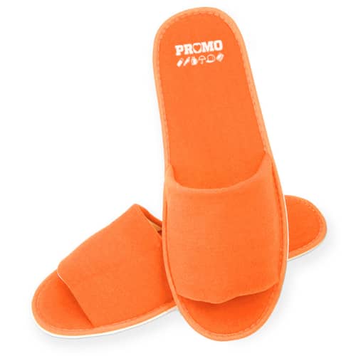 Printed Slippers in Orange