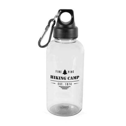 Promotional Reusable Sports Bottles with Clip in a Translucent Colour from Total Merchandise