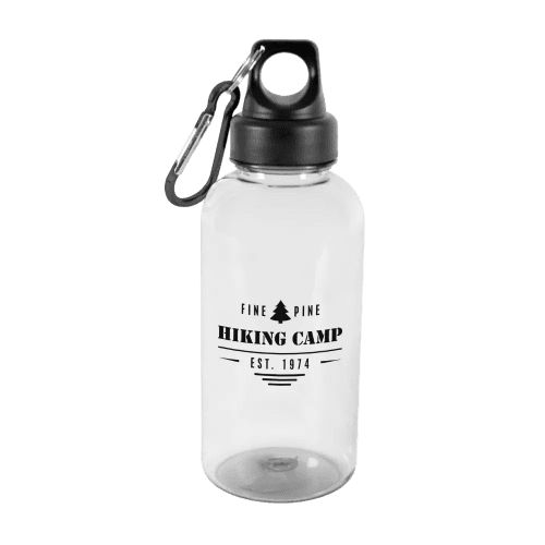Promotional Reusable Sports Bottles with Clip in a Translucent Colour from Total Merchandise