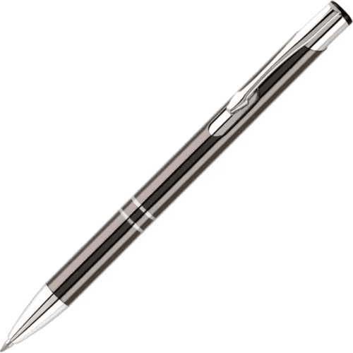 Custom Branded Electra Classic Metal Ballpens in Gunmetal from Total Merchandise