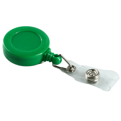 Corporate Branded Retractable Pass Holders in Green from Total Merchandise