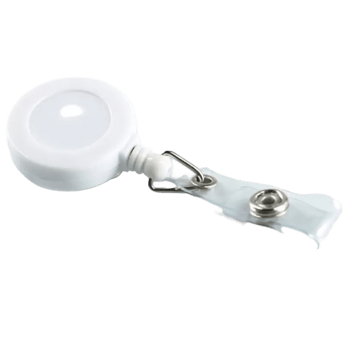 Pull Reel Pass Holders in White
