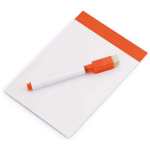 Orange Magnetic Whiteboard And Pen