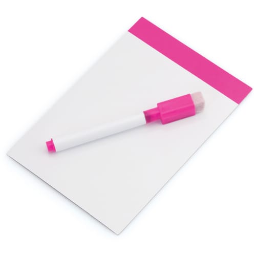 Personalised Magnetic Whiteboard And Pen In Pink