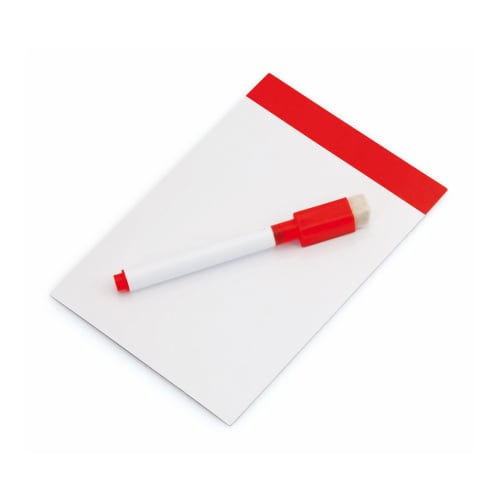 Red Printed Magnetic Whiteboard And Pen