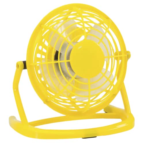 Personalised Fan In Yellow