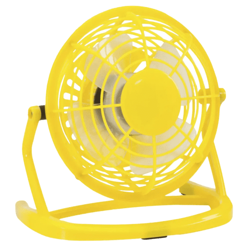 Personalised Fan In Yellow