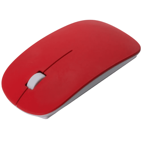 Branded Wireless Mouse In Red