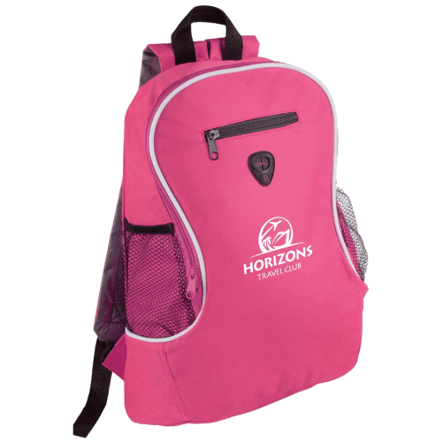 Printed Rucksack In Fuchsia