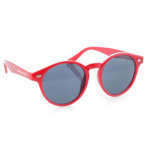 Circular Promotional Sunglasses In Red