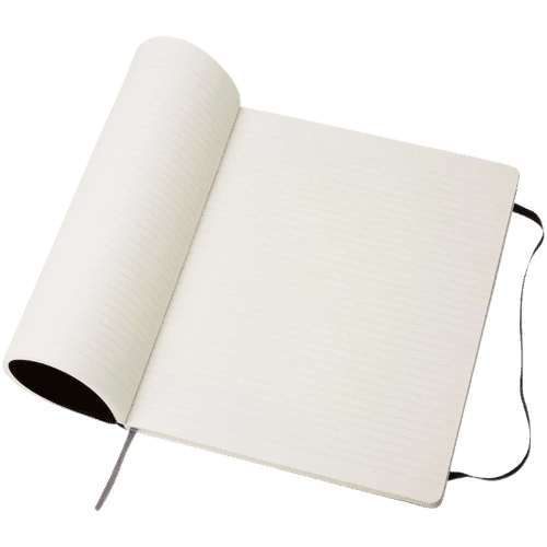 Promotional Moleskine Soft Cover Ruled XL Notebook with ruled pages by Total Merchandise