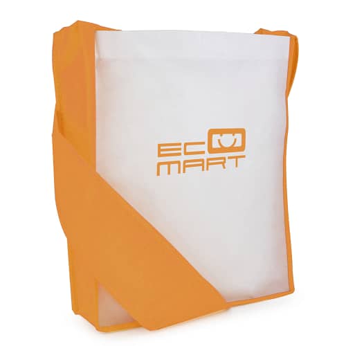 Promotional Messenger Bags with Orange Trim