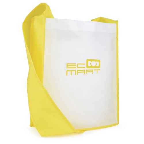 Branded Messenger Bag with Yellow Trim