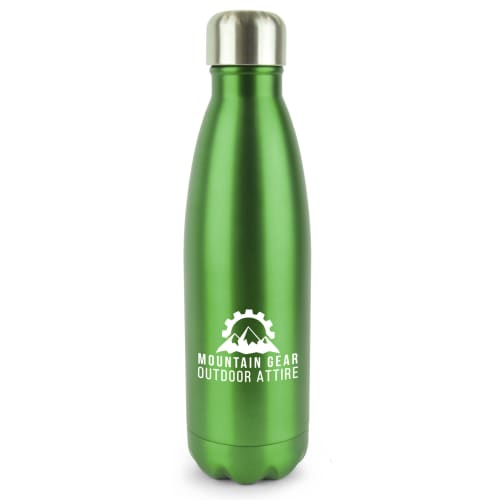 Custom Branded Ashford Double Walled Metal Bottles in Dark Green from Total Merchandise