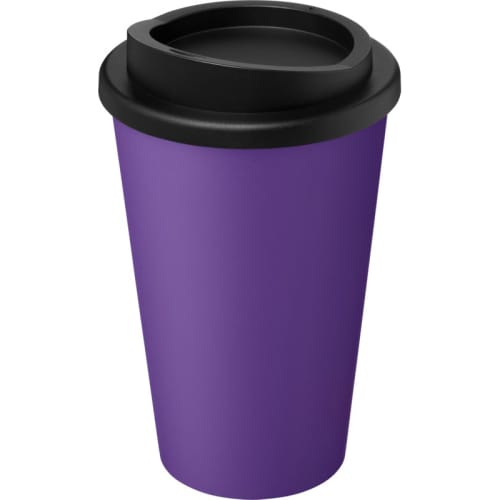 Americano Recycled 350ml Mugs in Purple/Black