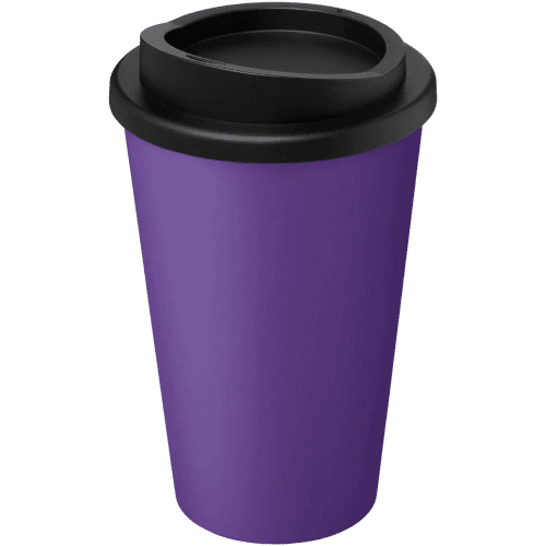 Americano Recycled 350ml Mugs in Purple/Black