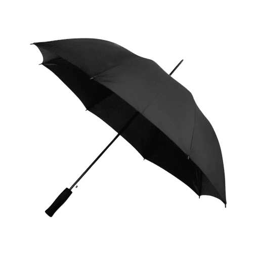 Customisable Budget Walker Umbrella in Black from Total Merchandise