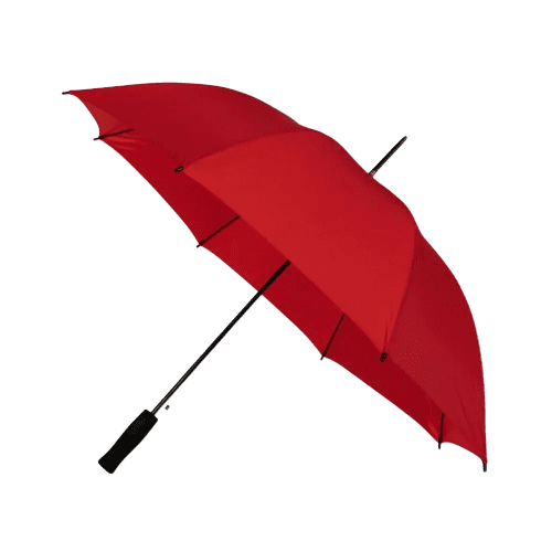 Personalisable Budget Walker Umbrella in Red from Total Merchandise