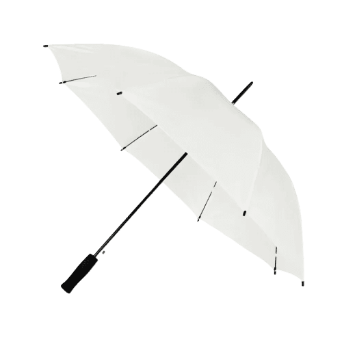 Logo-branded Budget Walker Umbrella in White from Total Merchandise