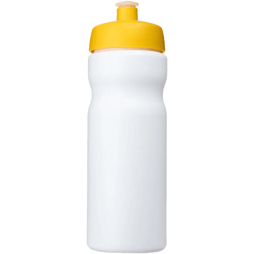 Branded Water Bottles with White/Yellow Combination