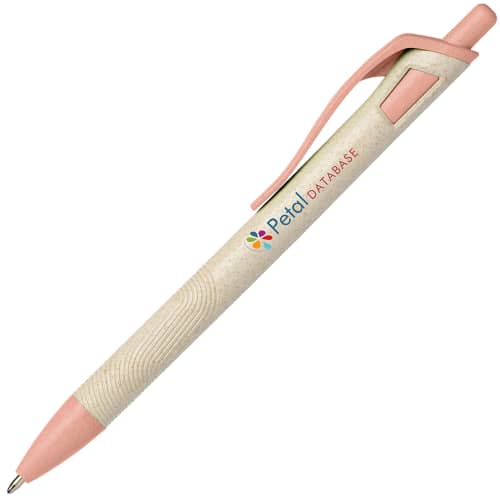 Eco Wheat Promotional Pen in Orange