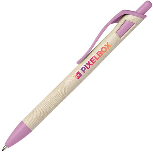 Promotional Wheat Pen in Purple