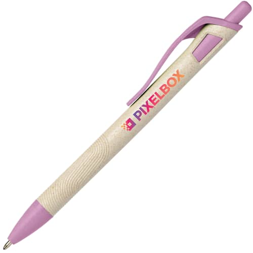 Promotional Wheat Pen in Purple