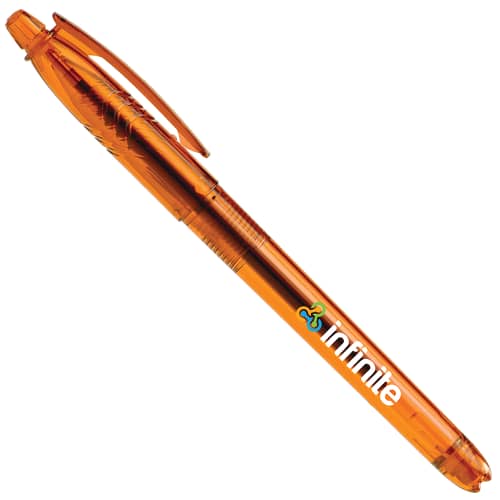 Recycled Plastic Promotional Pen in Orange