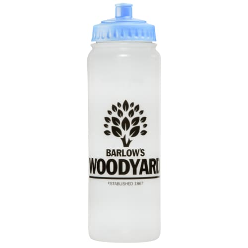 750ml Biodegradable Sports Bottles in Translucent/Sky Blue