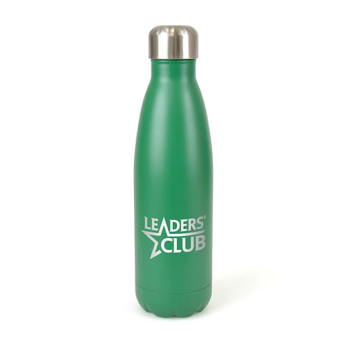 Branded Ashford Pop Double Walled Metal Bottles in Green from Total Merchandise