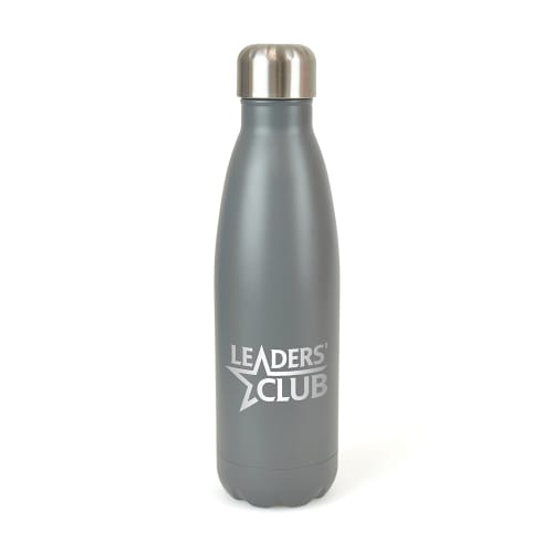 Custom Ashford Pop Double Walled Metal Bottles in Grey from Total Merchandise