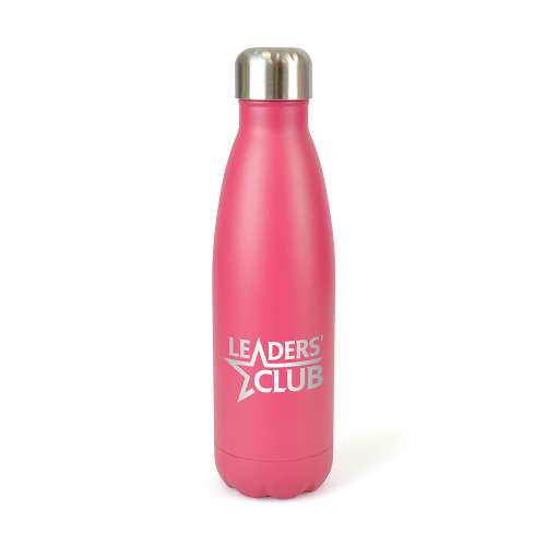 Promotional Ashford Pop Double Walled Metal Bottles in Pink from Total Merchandise