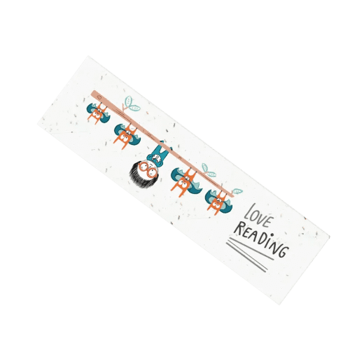 White Eco Seed Branded Bookmarks Printed with Your Logo from Total Merchandise