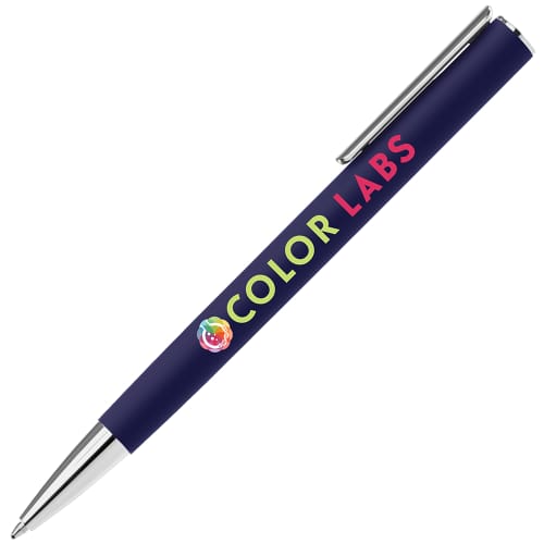 Promotional metal pen in navy