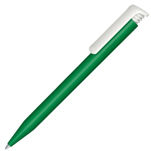 Customised Super Hit Bio Ballpen in Green 349 with logo design by Total Merchandise