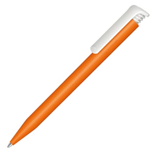 Promotional Super Hit Bio Ballpen in Orange 021 with eco-friendly printing by Total Merchandise