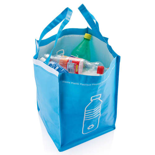 Blue promotional recycle waste bag