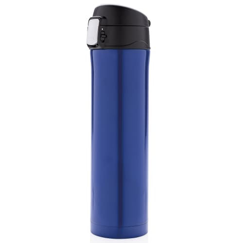 Easy Lock Vacuum Flasks In Blue/Black