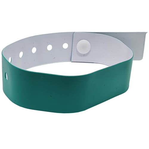 Vinyl Wristbands In Aqua