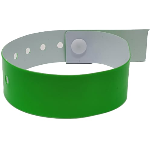 Vinyl Printed Wristbands In Neon Green