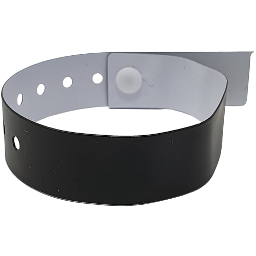 Vinyl Wristbands In Black