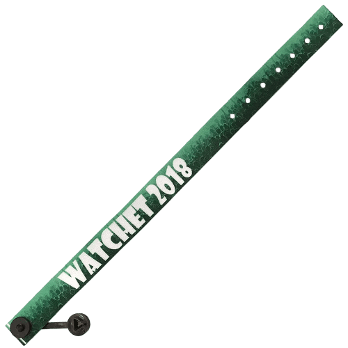 Printed wristbands with non-removable