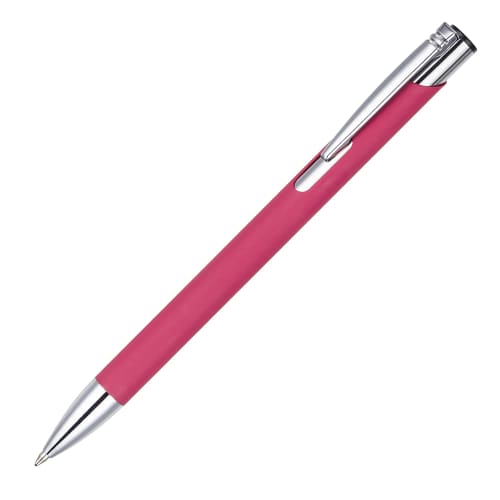 Mole Mate Soft Touch Metal Ballpen in Pink