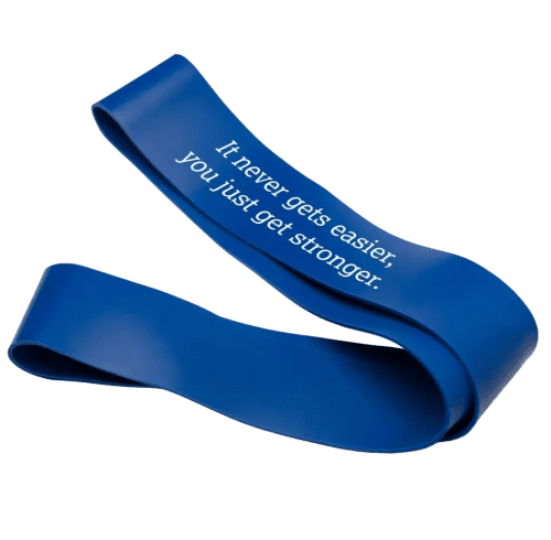 Promotional Strong Resistance Exercise Bands in Blue from Total Merchandise