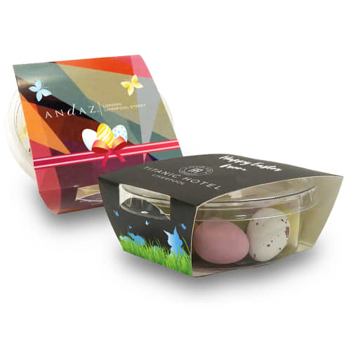 Biodegradable Pots with Tasty Chocolate Mini Eggs