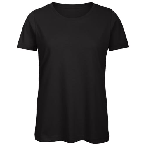 B & C Inspire Ladies’ Organic Branded T-Shirts in Black