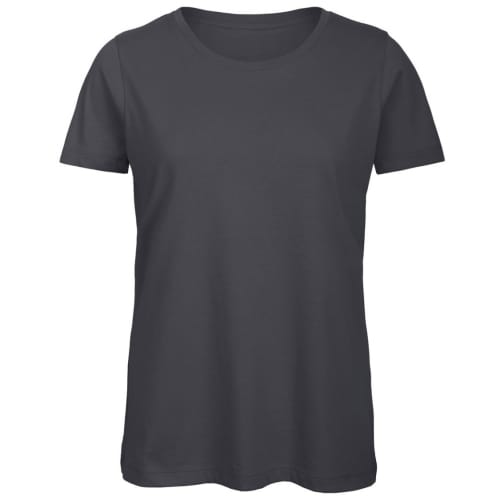 B & C Inspire Ladies’ Organic Promotional T-Shirts in Dark Grey