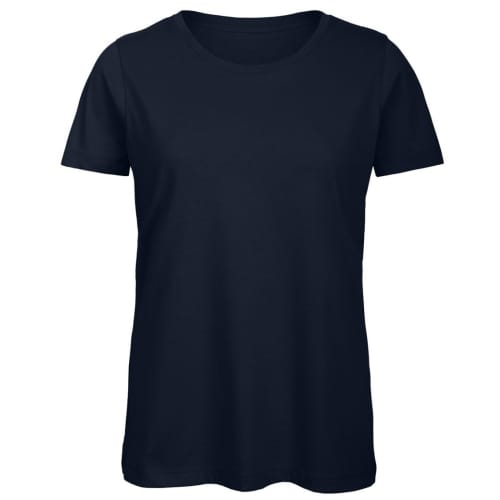 B & C Inspire Ladies’ Organic Promotional T-Shirts in Navy