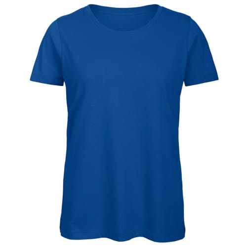 B & C Inspire Ladies’ Organic Printed T-Shirts in Royal Blue